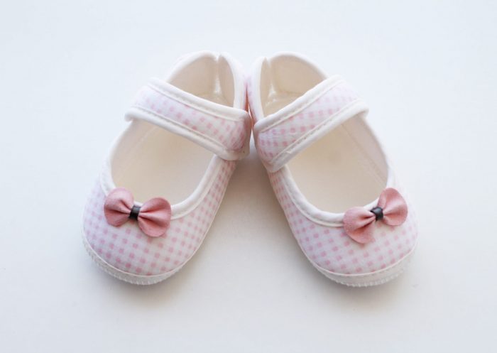 Pembe Kurdeleli Kız Bebek Ayakkabı
